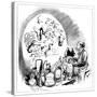Microbiology Caricature, 19th Century-Science Photo Library-Stretched Canvas