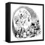 Microbiology Caricature, 19th Century-Science Photo Library-Framed Stretched Canvas