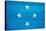 Micronesia Flag Design with Wood Patterning - Flags of the World Series-Philippe Hugonnard-Stretched Canvas