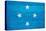 Micronesia Flag Design with Wood Patterning - Flags of the World Series-Philippe Hugonnard-Stretched Canvas