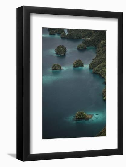 Micronesia, Palau, Aerial View of Rock Islands and World Heritage Site-Stuart Westmorland-Framed Photographic Print