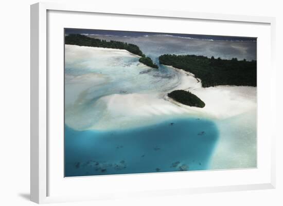 Micronesia, Palau, Ariel View of Rock Islands-Stuart Westmorland-Framed Photographic Print