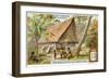 Micronesian Long House, Caroline Islands-null-Framed Giclee Print