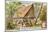 Micronesian Long House, Caroline Islands-null-Mounted Giclee Print