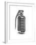 Microphone Grenade-null-Framed Art Print