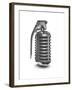 Microphone Grenade-null-Framed Art Print