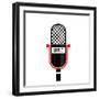 Microphone Music-Enrique Rodriguez Jr.-Framed Art Print