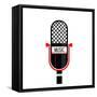 Microphone Music-Enrique Rodriguez Jr.-Framed Stretched Canvas