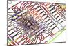 Microprocessor Chip, Artwork-PASIEKA-Mounted Photographic Print