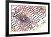 Microprocessor Chip, Artwork-PASIEKA-Framed Photographic Print