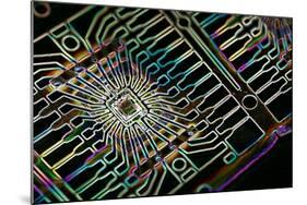 Microprocessor Chip, Artwork-PASIEKA-Mounted Photographic Print