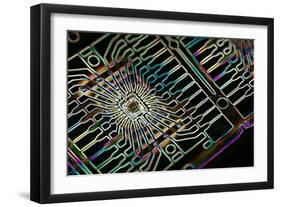 Microprocessor Chip, Artwork-PASIEKA-Framed Photographic Print