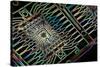 Microprocessor Chip, Artwork-PASIEKA-Stretched Canvas