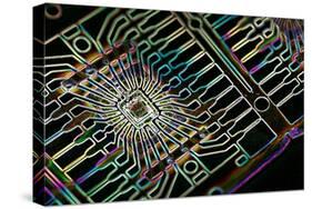 Microprocessor Chip, Artwork-PASIEKA-Stretched Canvas