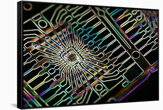 Microprocessor Chip, Artwork-PASIEKA-Framed Stretched Canvas