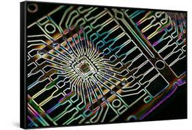 Microprocessor Chip, Artwork-PASIEKA-Framed Stretched Canvas