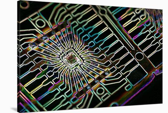 Microprocessor Chip, Artwork-PASIEKA-Stretched Canvas