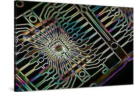 Microprocessor Chip, Artwork-PASIEKA-Stretched Canvas