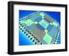Microprocessor Chip, Computer Artwork-PASIEKA-Framed Photographic Print