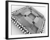 Microprocessor Chip, Computer Artwork-PASIEKA-Framed Photographic Print