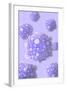 Microscipic View of Pancreatic Cancer Cells-null-Framed Art Print