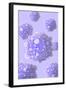 Microscipic View of Pancreatic Cancer Cells-null-Framed Art Print