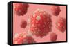 Microscipic View of Pancreatic Cancer Cells-null-Framed Stretched Canvas