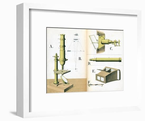 Microscope 1882-null-Framed Art Print