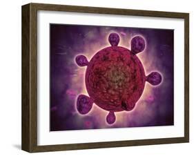 Microscopic View of a Microbe-null-Framed Art Print