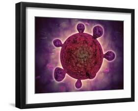 Microscopic View of a Microbe-null-Framed Art Print