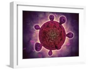 Microscopic View of a Microbe-null-Framed Art Print