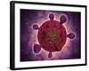 Microscopic View of a Microbe-null-Framed Art Print