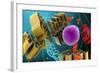 Microscopic View of Animal Cell Nucleus-null-Framed Art Print