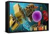 Microscopic View of Animal Cell Nucleus-null-Framed Stretched Canvas