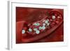 Microscopic View of Blood Clotting Inside the Artery-null-Framed Art Print