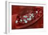 Microscopic View of Blood Clotting Inside the Artery-null-Framed Art Print