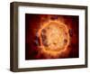 Microscopic View of Canine Parvovirus-null-Framed Art Print