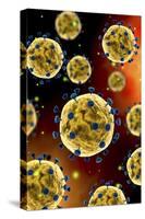 Microscopic View of Coronavirus-null-Stretched Canvas
