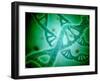 Microscopic View of DNA-Stocktrek Images-Framed Premium Photographic Print