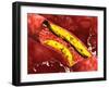 Microscopic View of Fat Plaque Inside the Artery-null-Framed Art Print