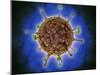 Microscopic View of Henipavirus-null-Mounted Art Print