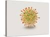 Microscopic View of Herpes Virus-null-Stretched Canvas