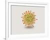 Microscopic View of Herpes Virus-null-Framed Art Print