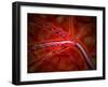 Microscopic View of Medicine Being Injected Inside the Artery-null-Framed Art Print