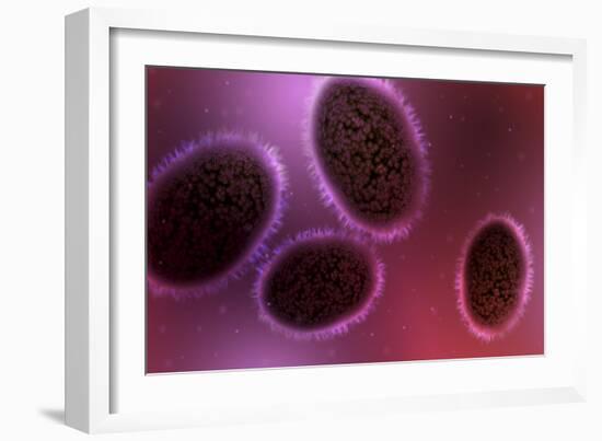 Microscopic View of Samllpox-null-Framed Art Print