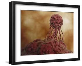 Microscopic View of Stem Cell Development-null-Framed Art Print