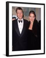 Microsoft Ceo Bill Gates W. Wife Melinda at for All Kids Foundation-null-Framed Premium Photographic Print