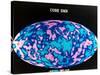 Microwave Map of Whole Sky, C1990S-null-Stretched Canvas