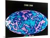Microwave Map of Whole Sky, C1990S-null-Mounted Giclee Print