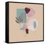 Mid Century 3-Siotia Swati-Framed Stretched Canvas